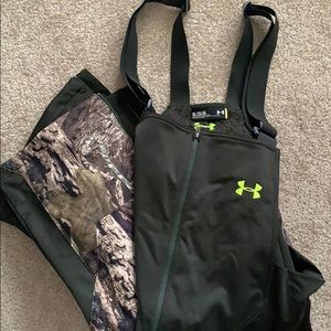 Men’s camo fleece lined bibs